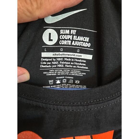 Nike San Francisco Giants Black Orange Medium Join the Party T Shirt Slim Fit L - Picture 3 of 12